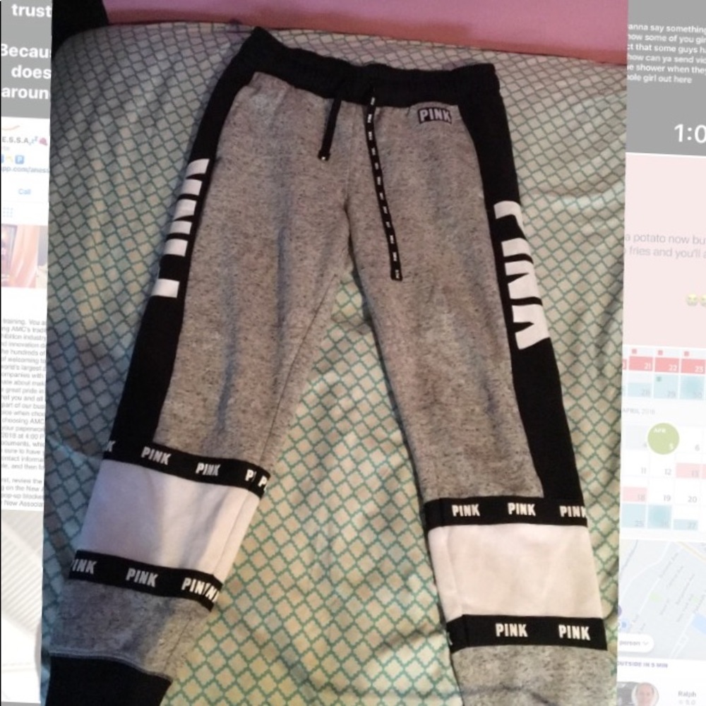 Pink jogger sweatpants